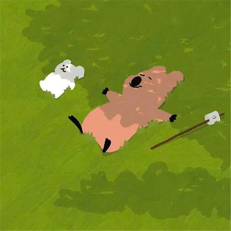 背景图片干净治愈系绿色壁纸头像