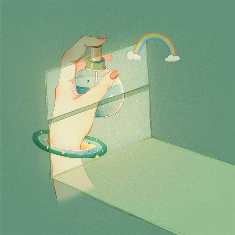 背景图片干净治愈系绿色壁纸头像