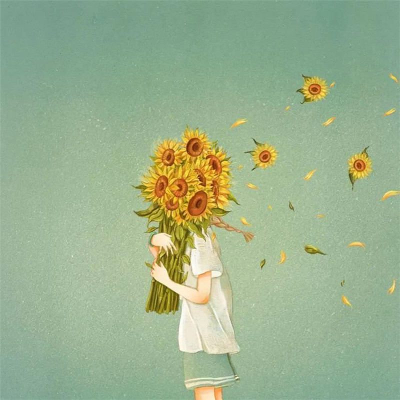 背景图片干净治愈系绿色壁纸头像