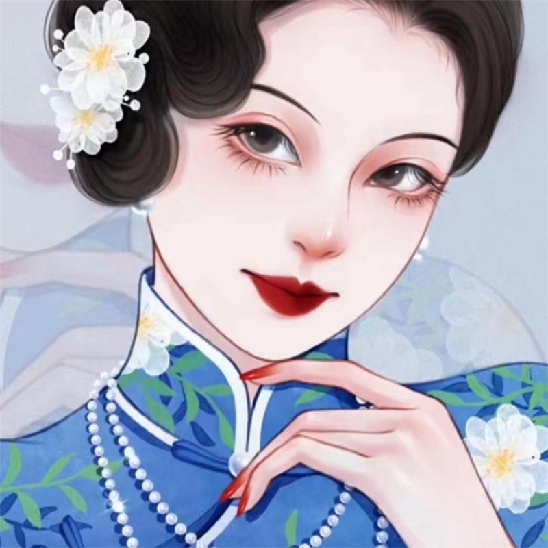 惊艳民国风女生头像