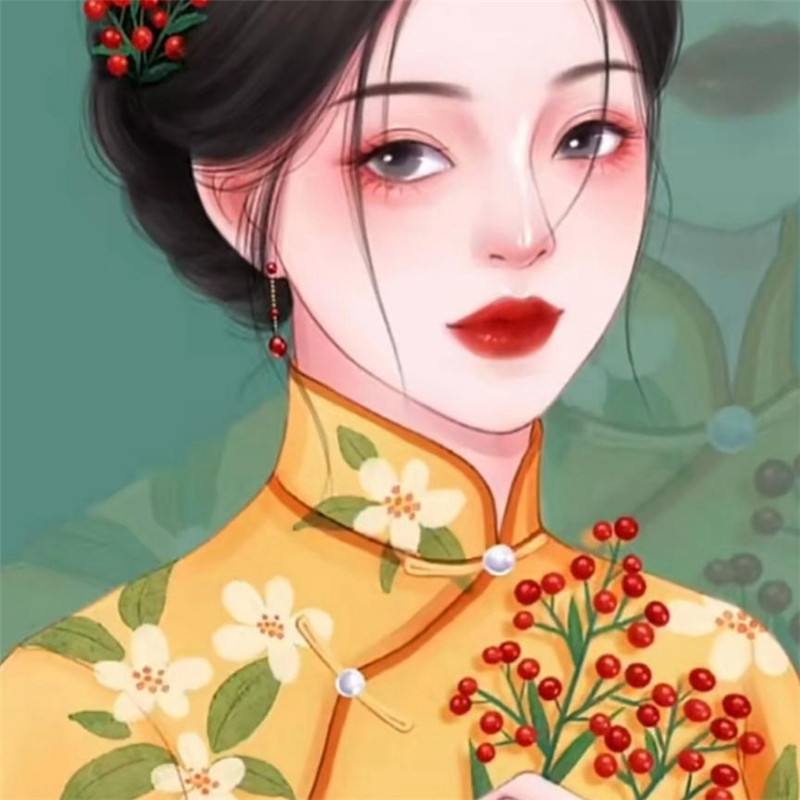 惊艳民国风女生头像