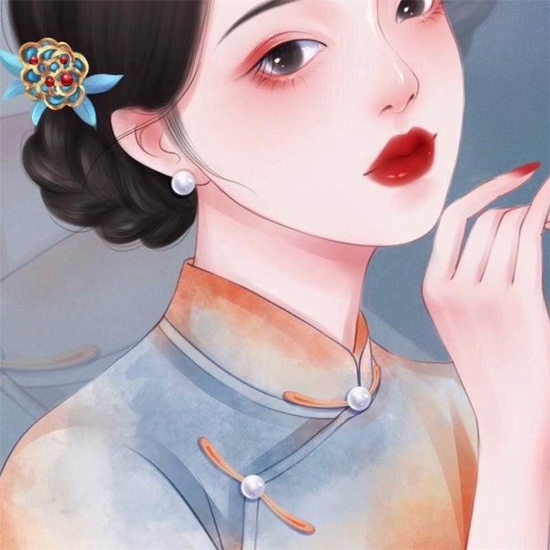 惊艳民国风女生头像