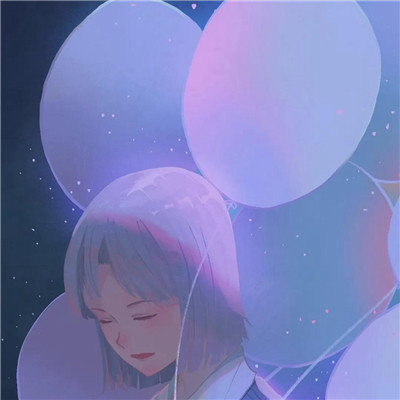 紫色浪漫风背景头像图片