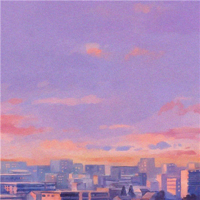 紫色浪漫风背景头像图片