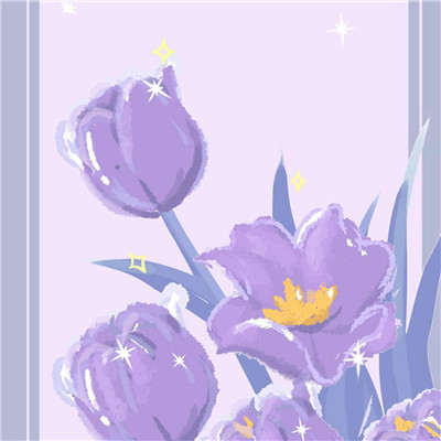 紫色浪漫风背景头像图片