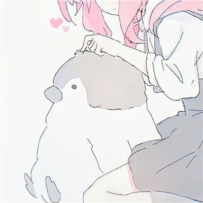女生家庭地位的情侣头像动漫