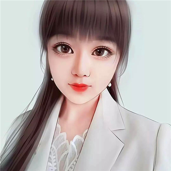 成熟气质女头高清手绘