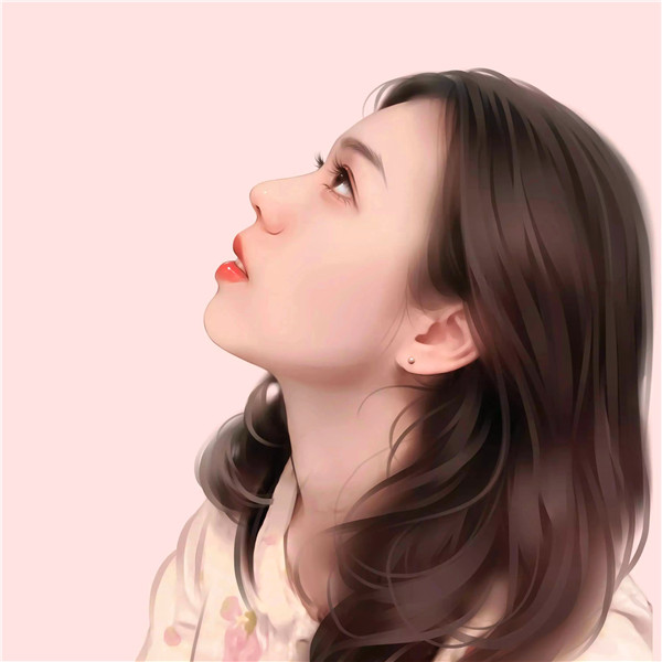 成熟气质女头高清手绘
