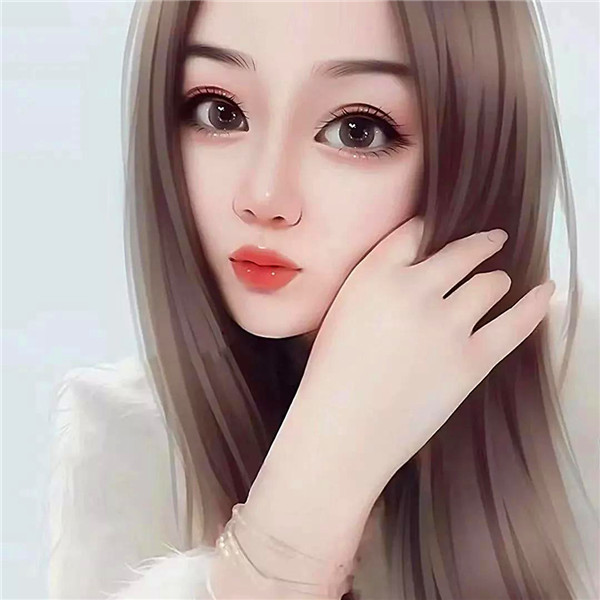 成熟气质女头高清手绘