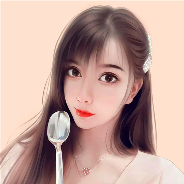 成熟气质女头高清手绘