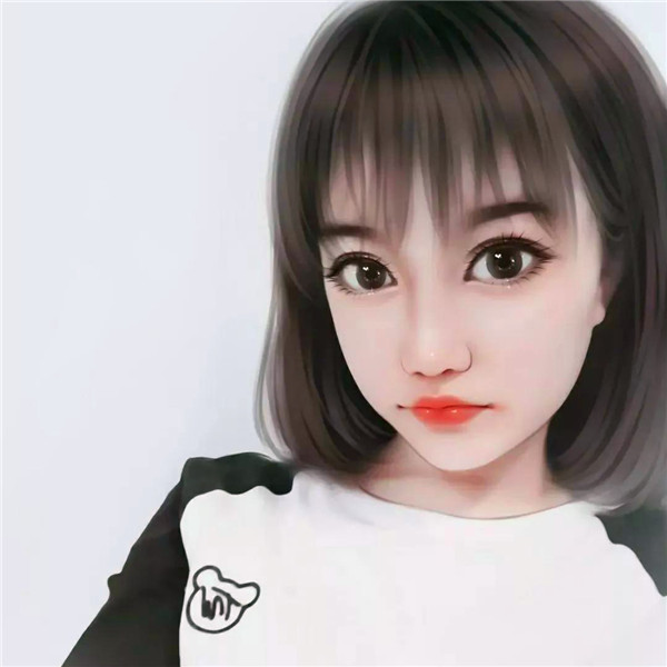 手绘轻熟女生头像