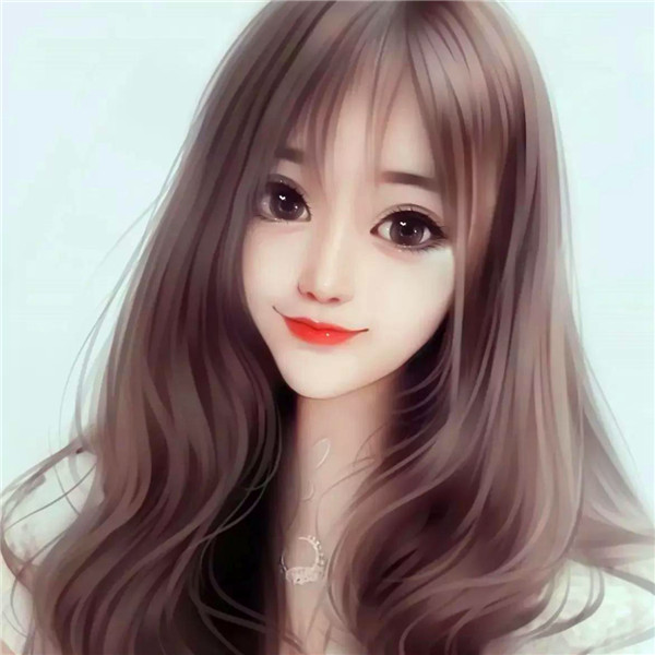 手绘轻熟女生头像