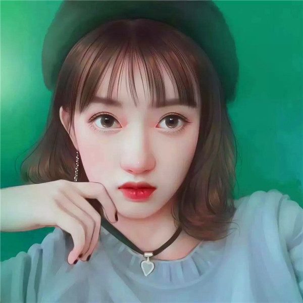 手绘轻熟女生头像