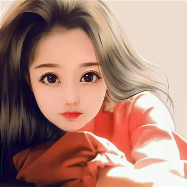 手绘轻熟女生头像