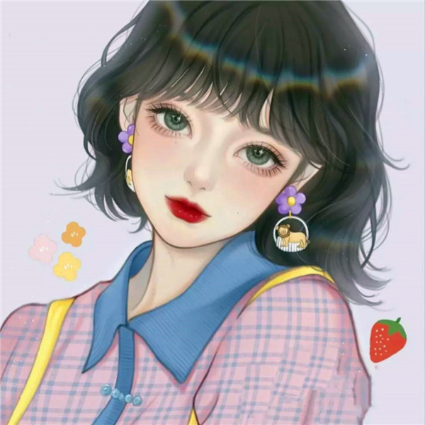 独一无二女生手绘头像