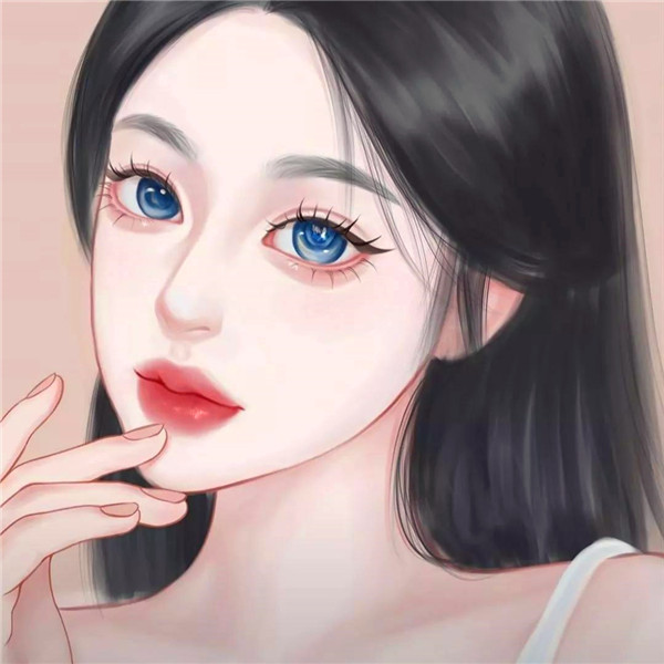 独一无二女生手绘头像