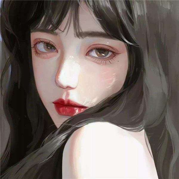 独一无二女生手绘头像