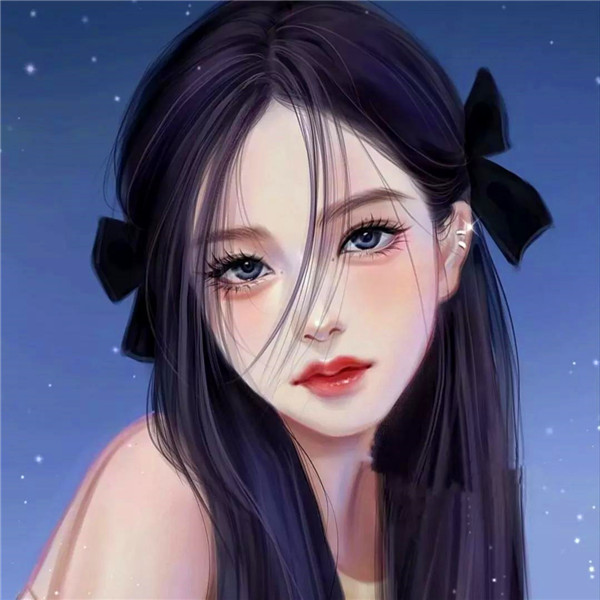 独一无二女生手绘头像