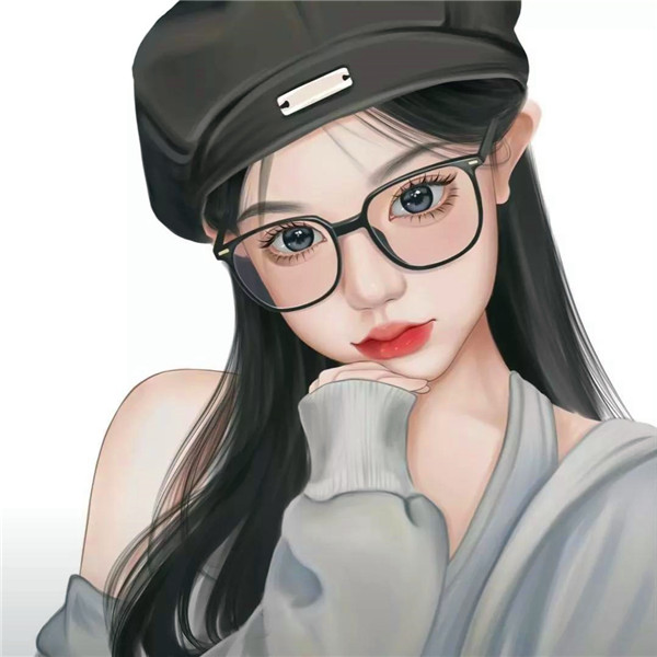 独一无二女生手绘头像