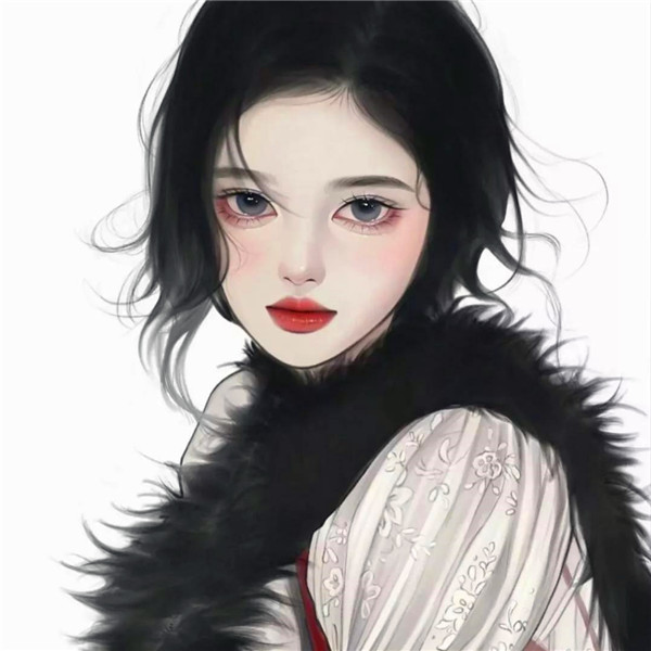 独一无二女生手绘头像