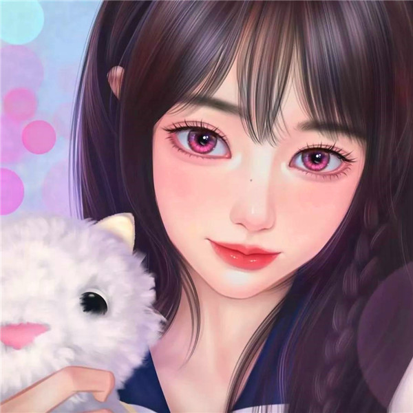 独一无二女生手绘头像