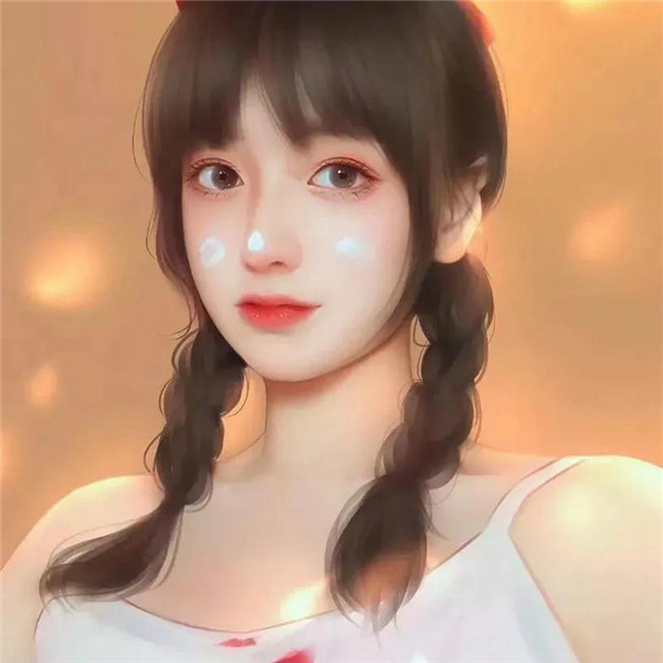 清纯卡通头像女生唯美手绘