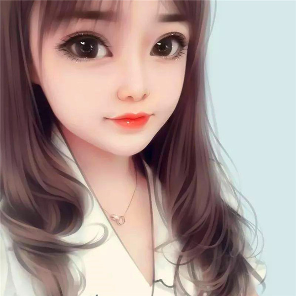女生清新靓丽的手绘头像