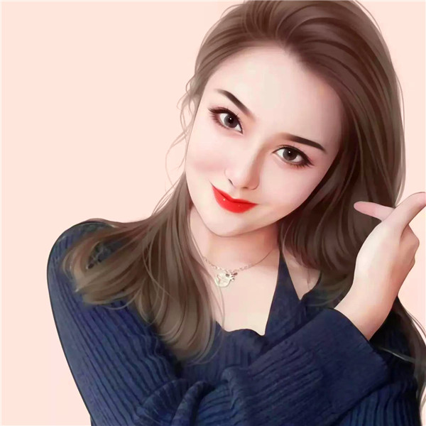 女生清新靓丽的手绘头像