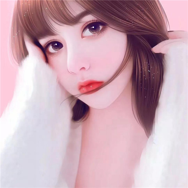 精致成熟魅力女生手绘头像