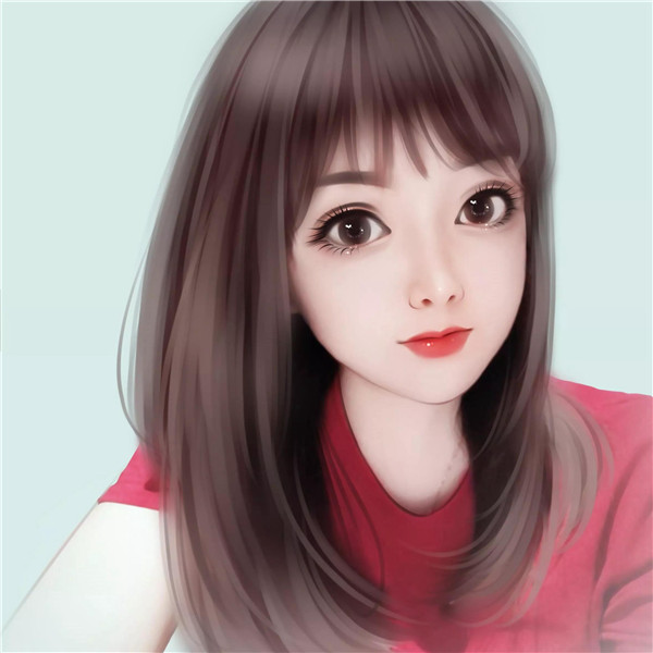 精致成熟魅力女生手绘头像