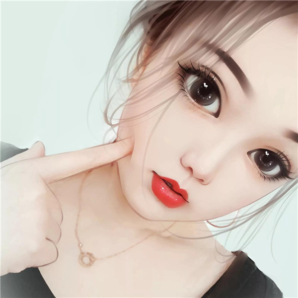 精致成熟魅力女生手绘头像