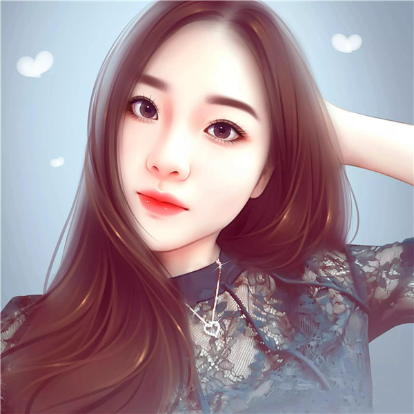 精致成熟魅力女生手绘头像