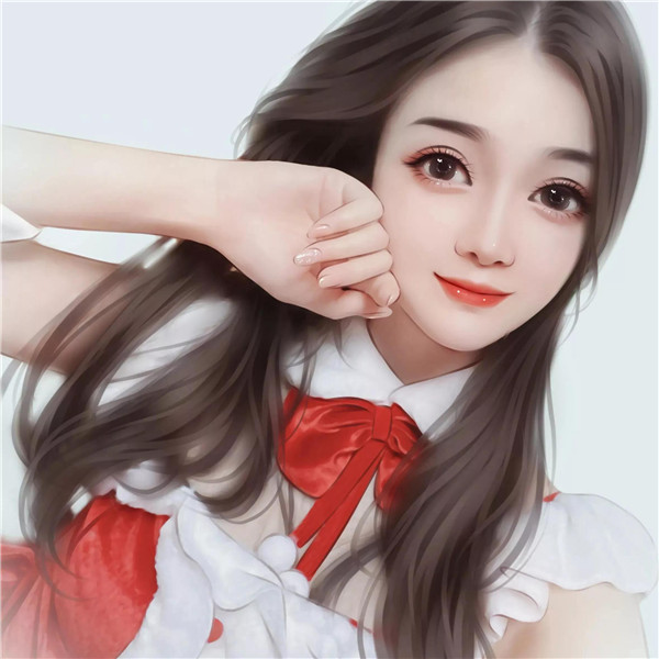精致成熟魅力女生手绘头像