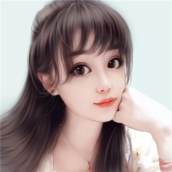 唯美精致女生动漫头像插画手绘