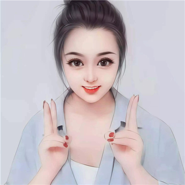 精致漫画头像手绘女生
