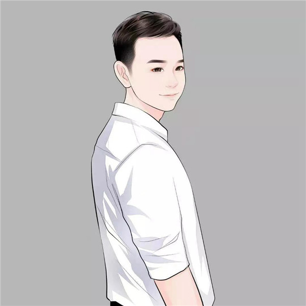 手绘成熟稳重男人头像