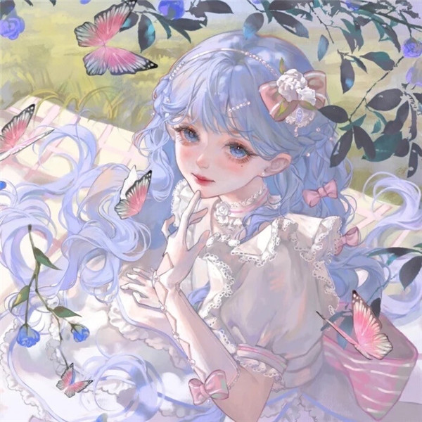 绝美动漫闺蜜头像