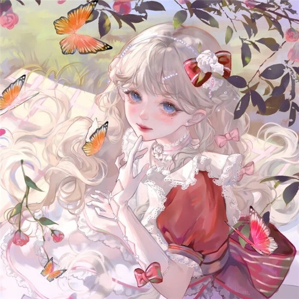 绝美动漫闺蜜头像