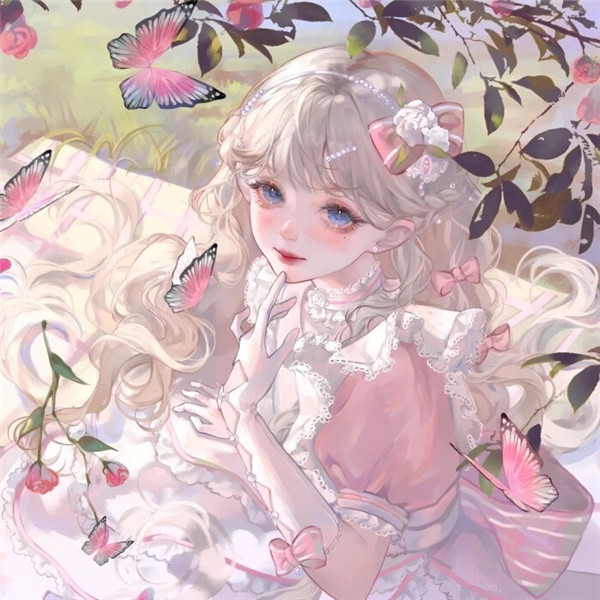 绝美动漫闺蜜头像