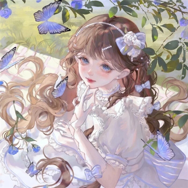 绝美动漫闺蜜头像