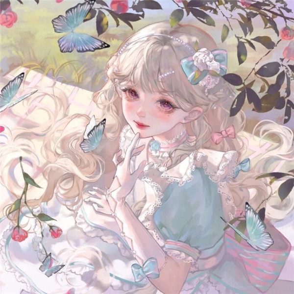 绝美动漫闺蜜头像