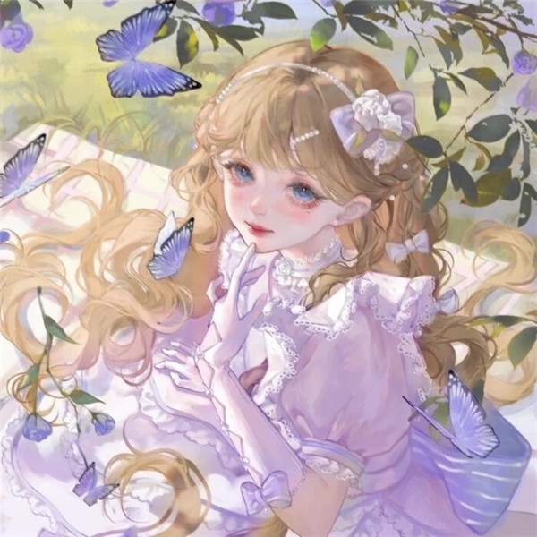绝美动漫闺蜜头像