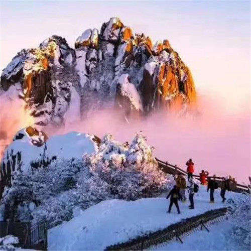 银装素裹黄山雪景风景头像图片