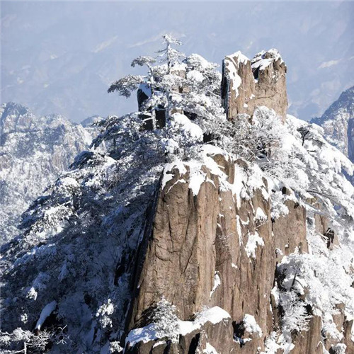 银装素裹黄山雪景风景头像图片
