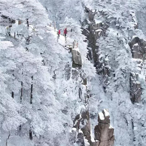银装素裹黄山雪景风景头像图片