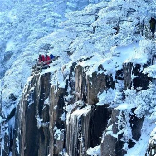 银装素裹黄山雪景风景头像图片
