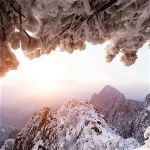 银装素裹黄山雪景风景头像图片