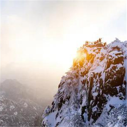 银装素裹黄山雪景风景头像图片