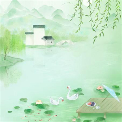 清新风景静物头像