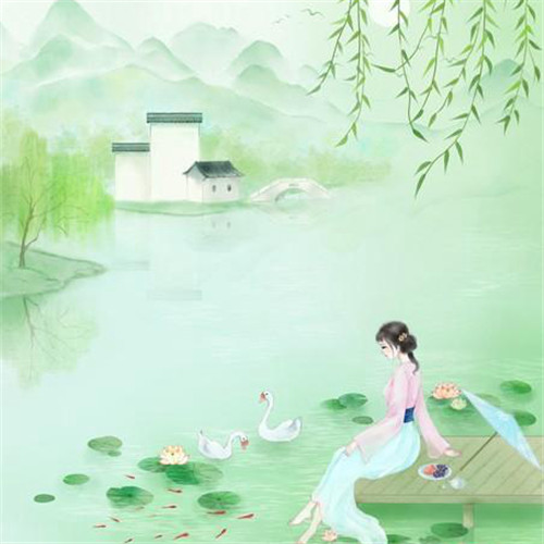 清新风景静物头像